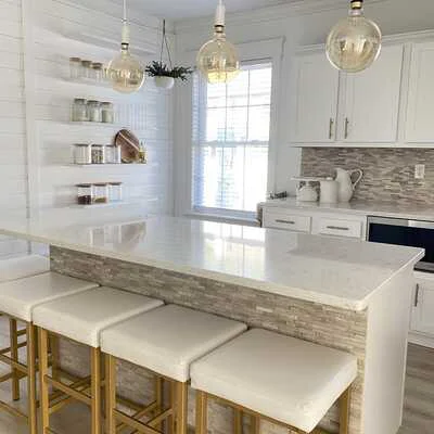 Kitchen pendant lighting installation